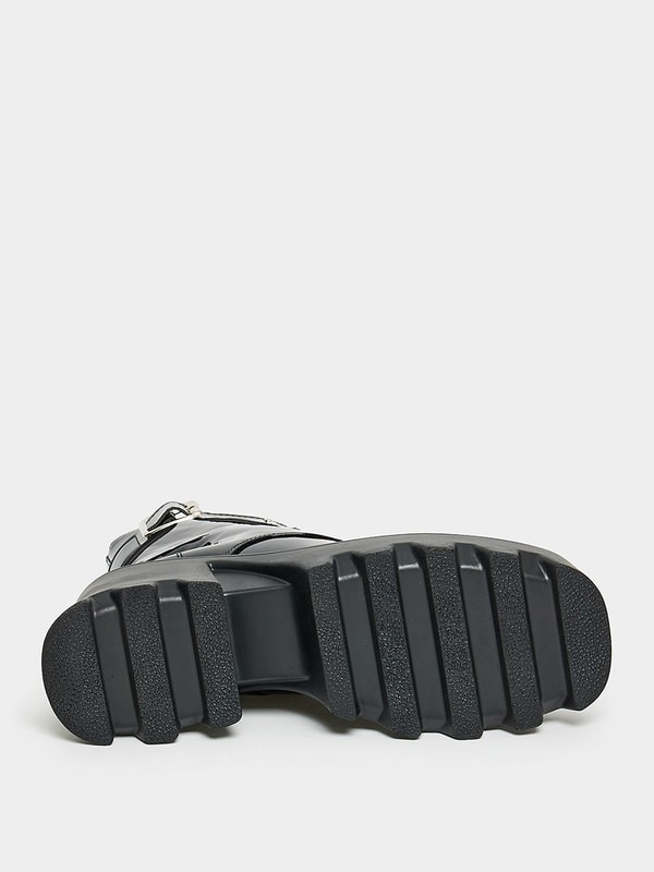 Chunky buckle ankle boots shop