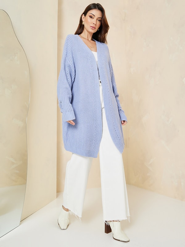Chunky open front discount cardigan
