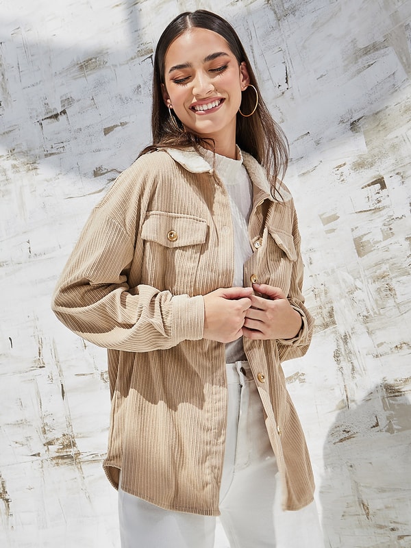 sheller シェリエ　off shoulder jacket tops Cool Girl Off Shoulder Moto Jacket - White/Pink | Fashion Nova