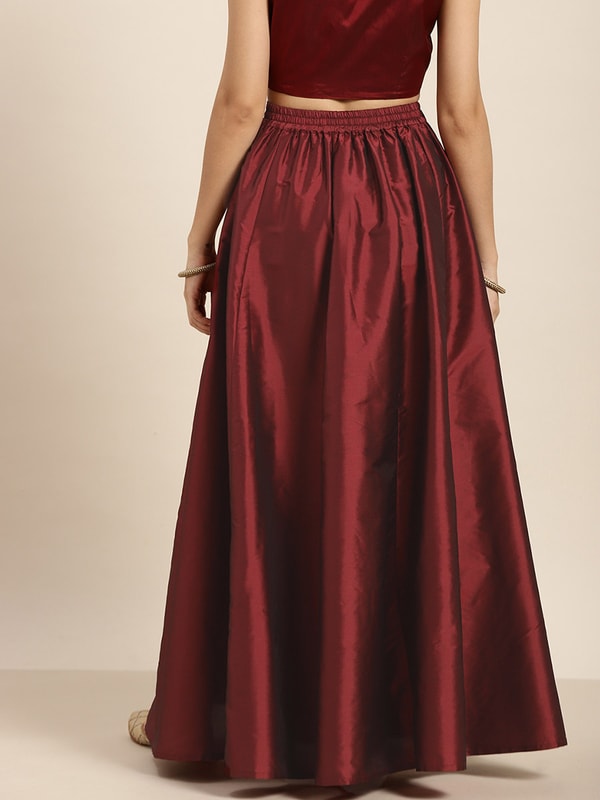 Maroon skirt 9mm online