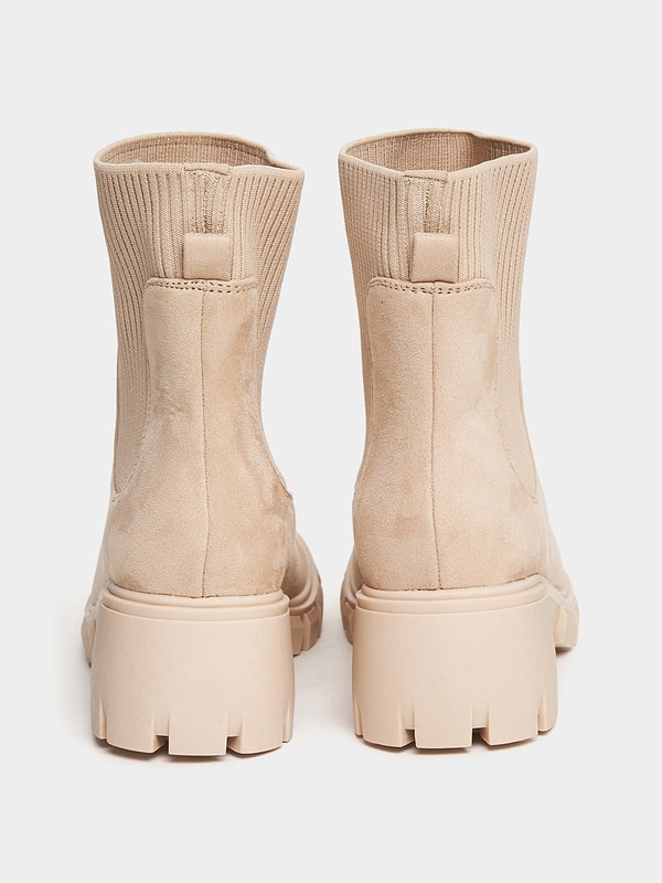 Buy Ankle Length Chelsea Boots Beige For Women Styli Saudi