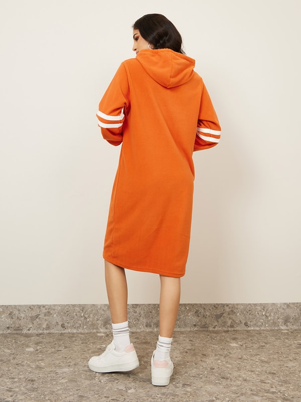 Orange hoodie deals dress