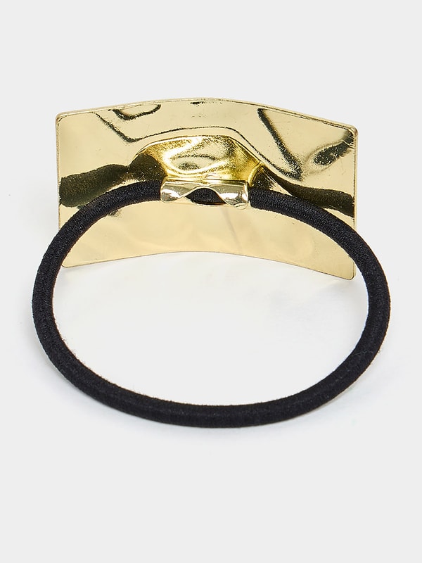 Buy Gold Metallic Hair Tie Gold For Women Styli Saudi