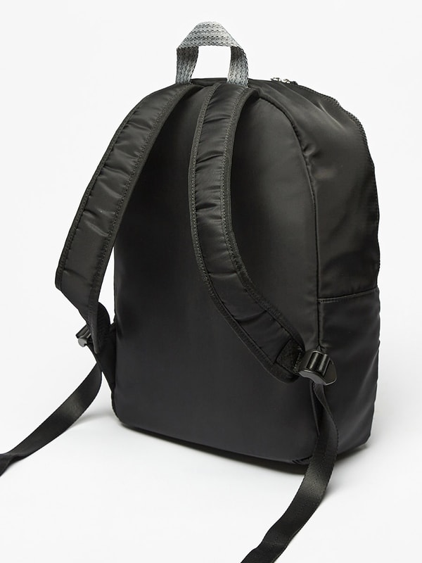 Buy Logo Print Backpack with Adjustable Straps Black For Women Styli UAE