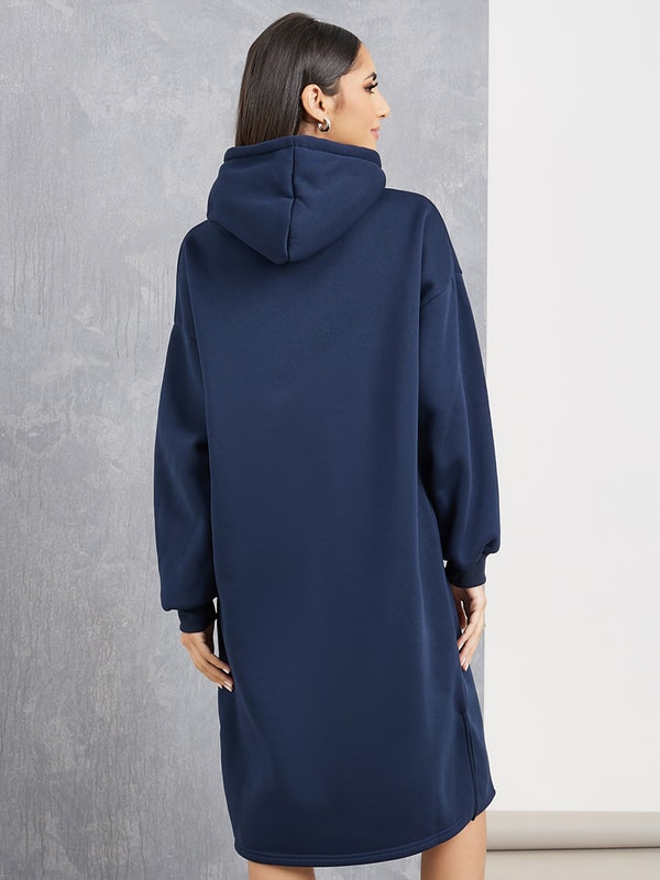 Navy blue hoodie dress best sale