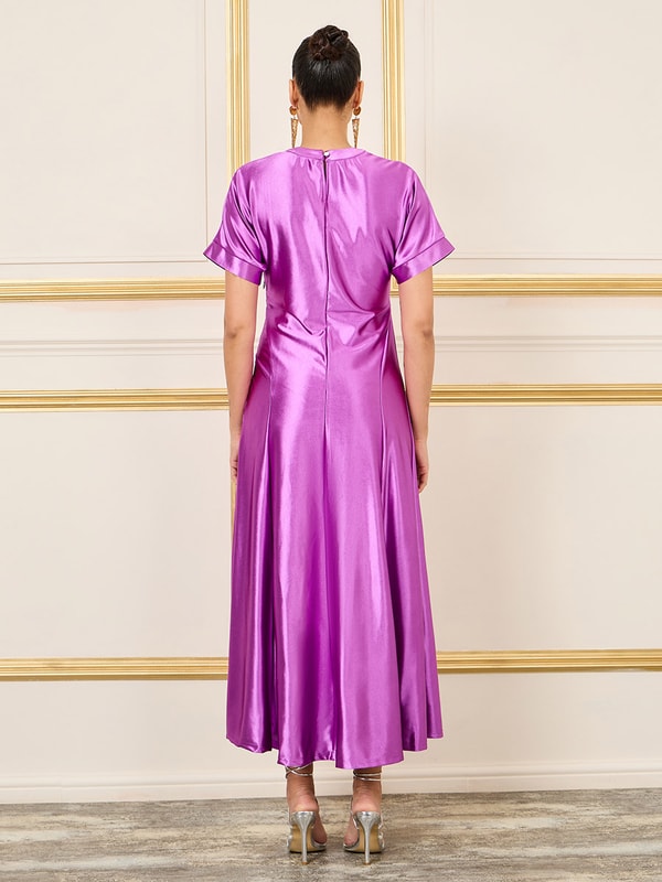 slim fit dress slacks Amanda Hi Lo Tie Front Dress main image 1