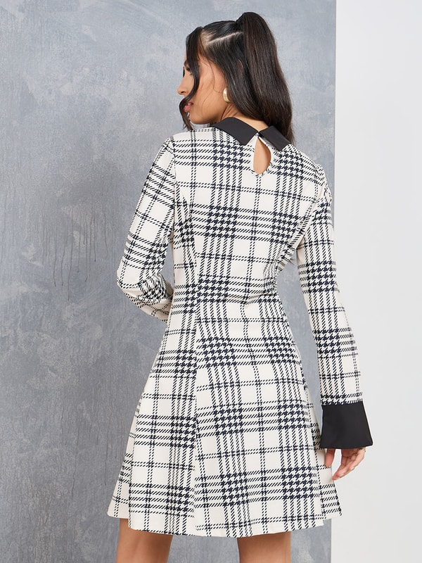 Plaid skater dress discount