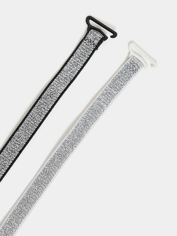 LUOEM Rhinestone Bra Straps Dual-Chain Decorative Bra Straps Bling Crystal  Rhinestone Adjustable Removable Fancy Bra Strap Replacement for Bra Tops  Dress (Heart) price in UAE,  UAE