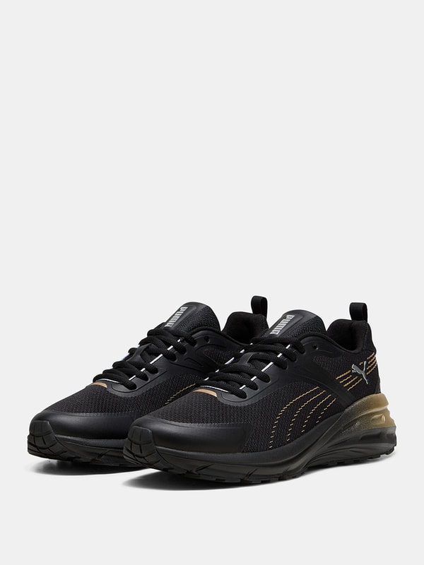 Buy Hypnotic Metallic Shine Sneakers Black For Women | Styli