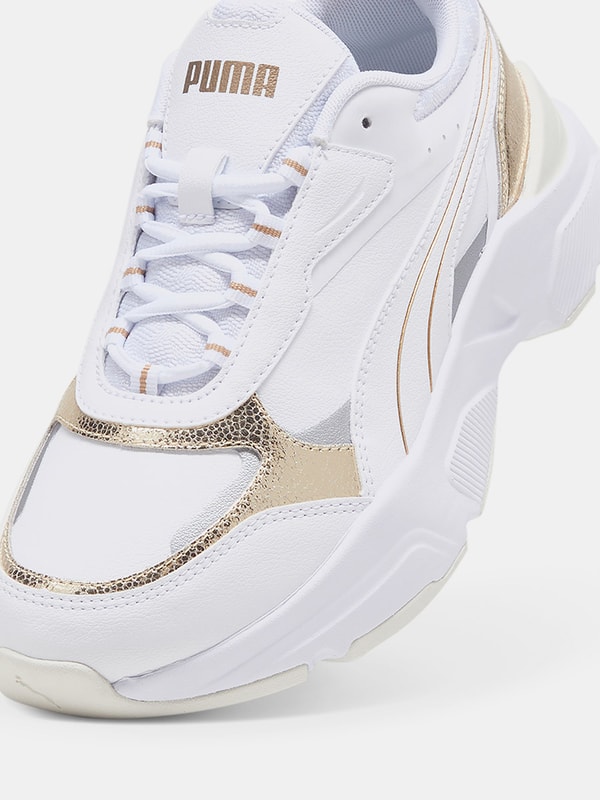 Buy Cassia Metallic Shine Sneakers White For Women Styli UAE