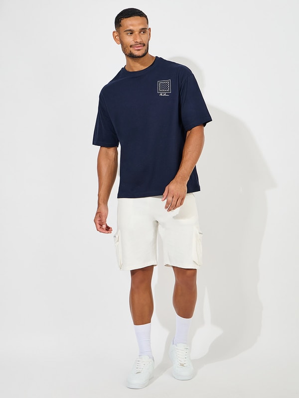 Bandana Print Oversized Cotton T-Shirt For Men at UAE | Styli