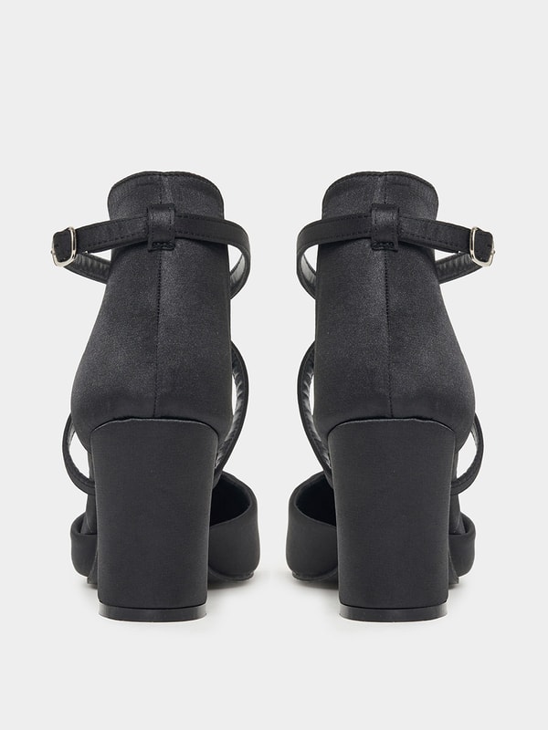 Women's Pointed Toe High Heel Pumps With Criss Cross Straps - BOGO Deal!