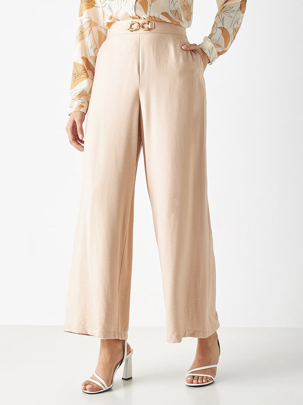 パンツ BEVAN UP|Slide buckle wide pants WTXUE Wide Leg Pants, Bell Bottoms Women's Linen Waisted