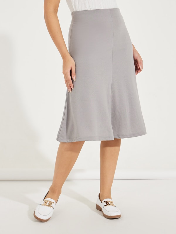 ★SCULPTOR★ Shirring Lowrise Midi Skirt Pale Gray SC23A474G SCULPTOR® online store