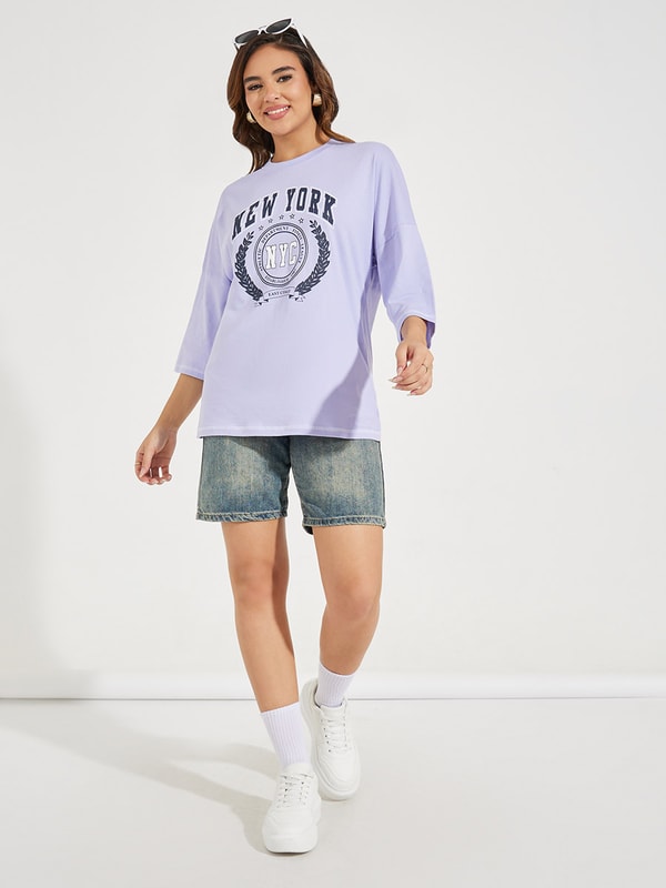 【SATIIIZ】Border printed short-sleeved T-shirt Ksubi Tan Last Summer Biggie SS T-Shirt – Puffer Reds
