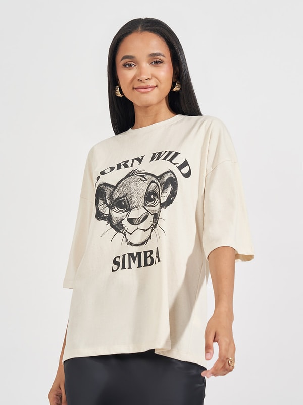 Kaos Bershka Tee Shirt Roi Lion Bershka Logo Tee Shirt Queen Queen