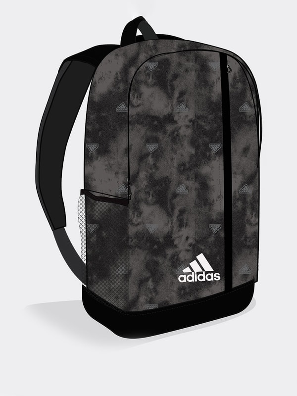 Buy Linear Graphic Backpack Black For Men Styli Saudi
