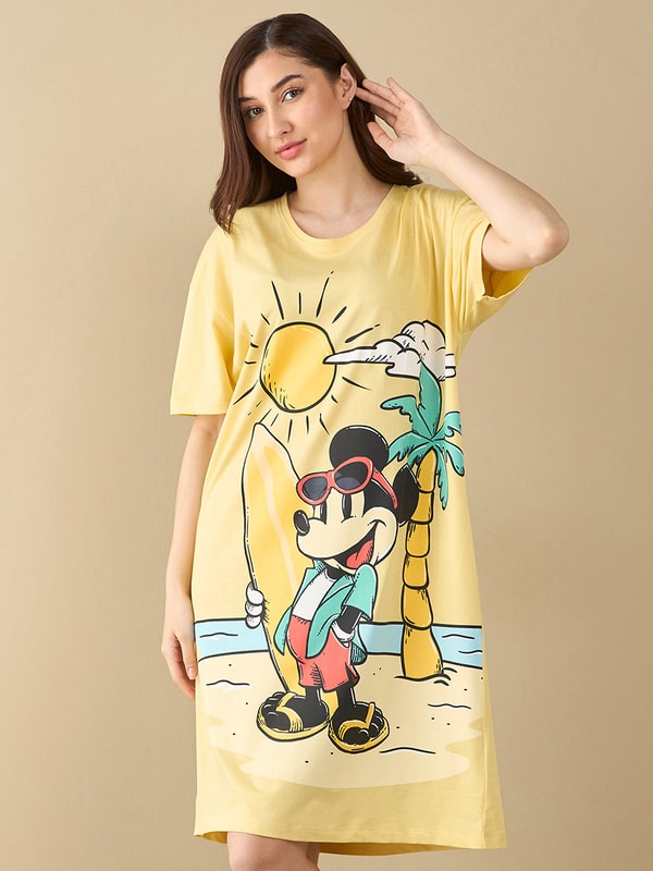 knee length dresses for ladies MICKEY SHIRTDRESS main image 1