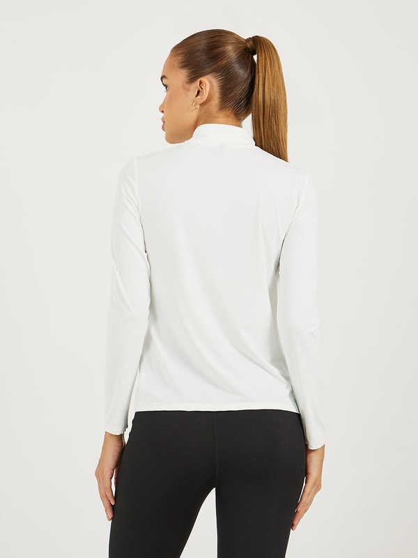 Contour Sculpt Zip Through Top