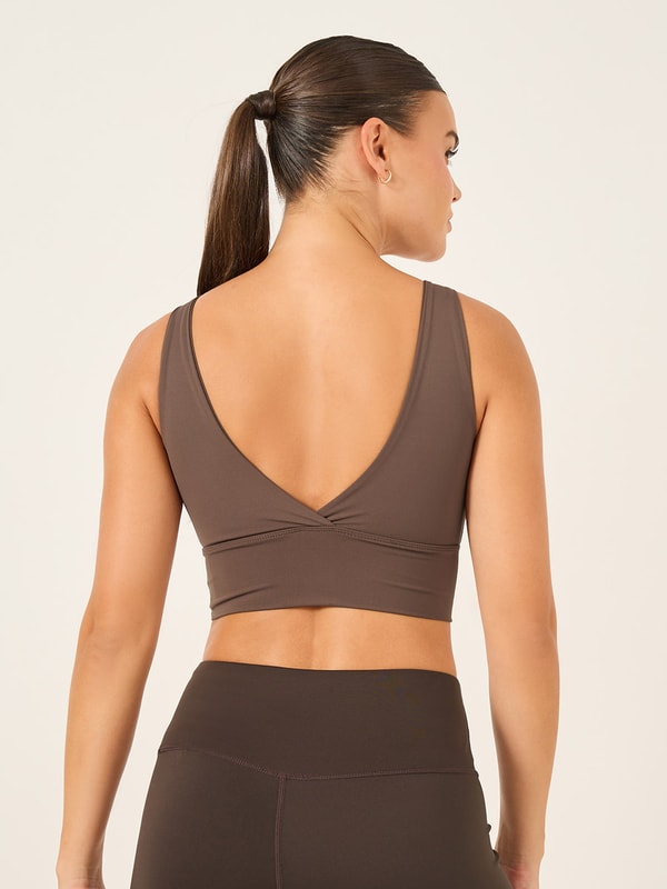 Low Back Broad Underband Low Impact Sports Bra For Women at UAE | Styli