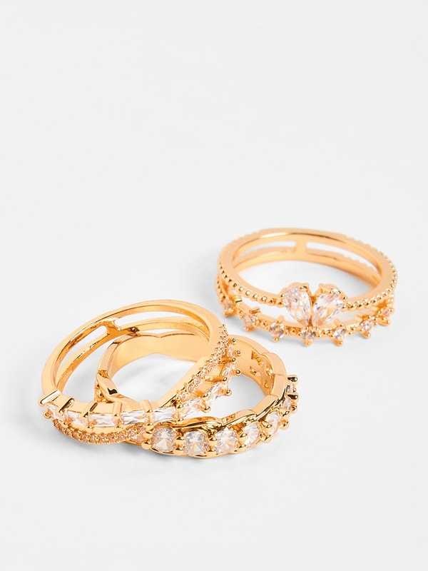 Pack of 3 - Embellished Ring For Default Category at UAE | Styli