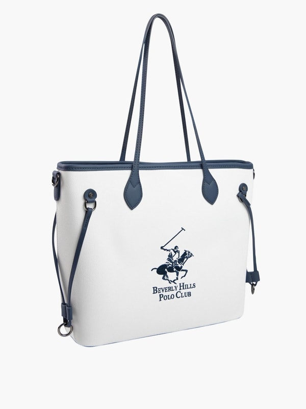 Logo Detail Tote Bag with Double Handle For Default Category at