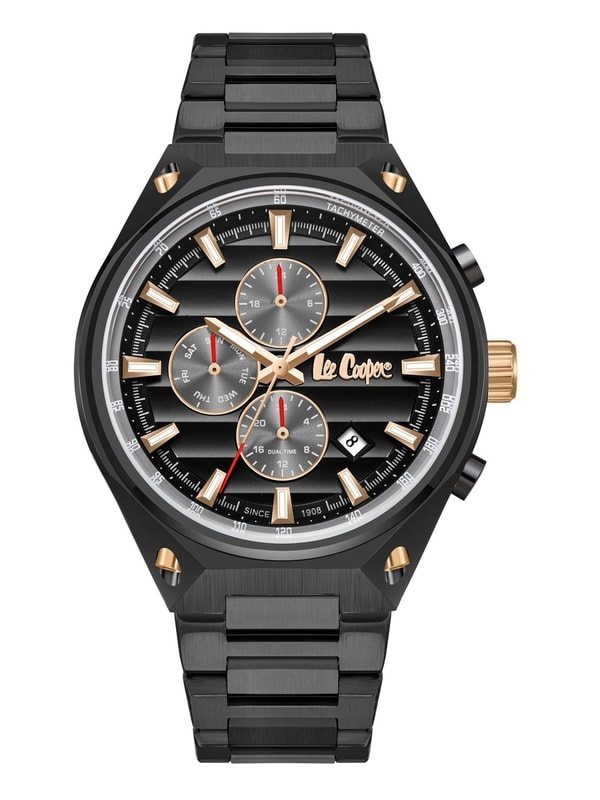 PE933 Multi Function Watch with Metal Strap - LC08026.060, Grey