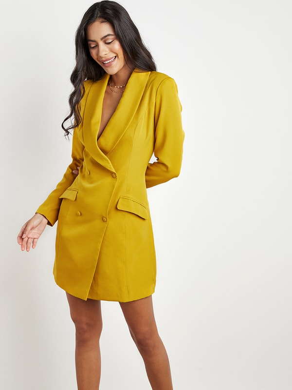Missguided double breasted blazer dress hot sale