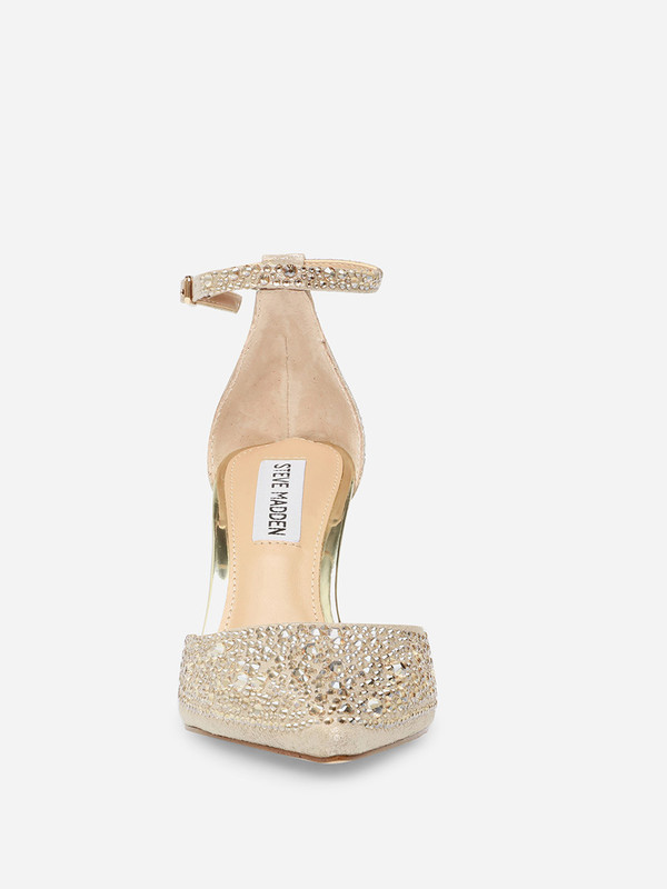 Steve madden gold glitter heels top