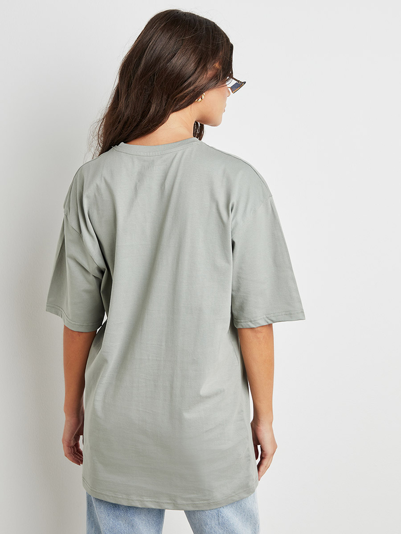 【SATIIIZ】Rahi Washing Printed Short Sleeve T-Shirt unisex-staple-t-shirt-black-