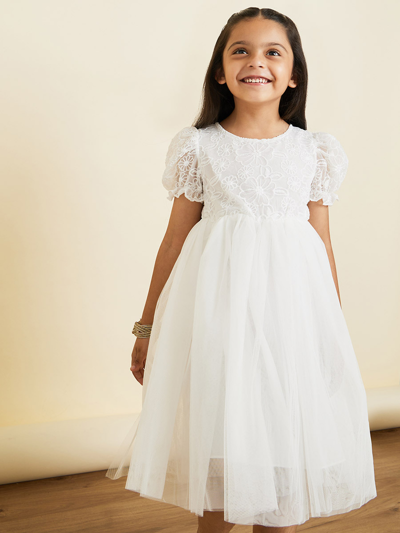 ● SINOON ● LACE PUFF DRESS SINOON