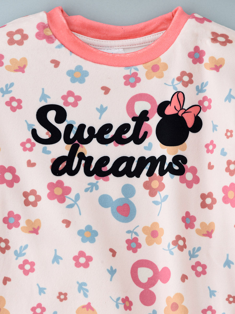 Buy Disney Minnie Mouse All Over Print Sweatshirt and Pyjama