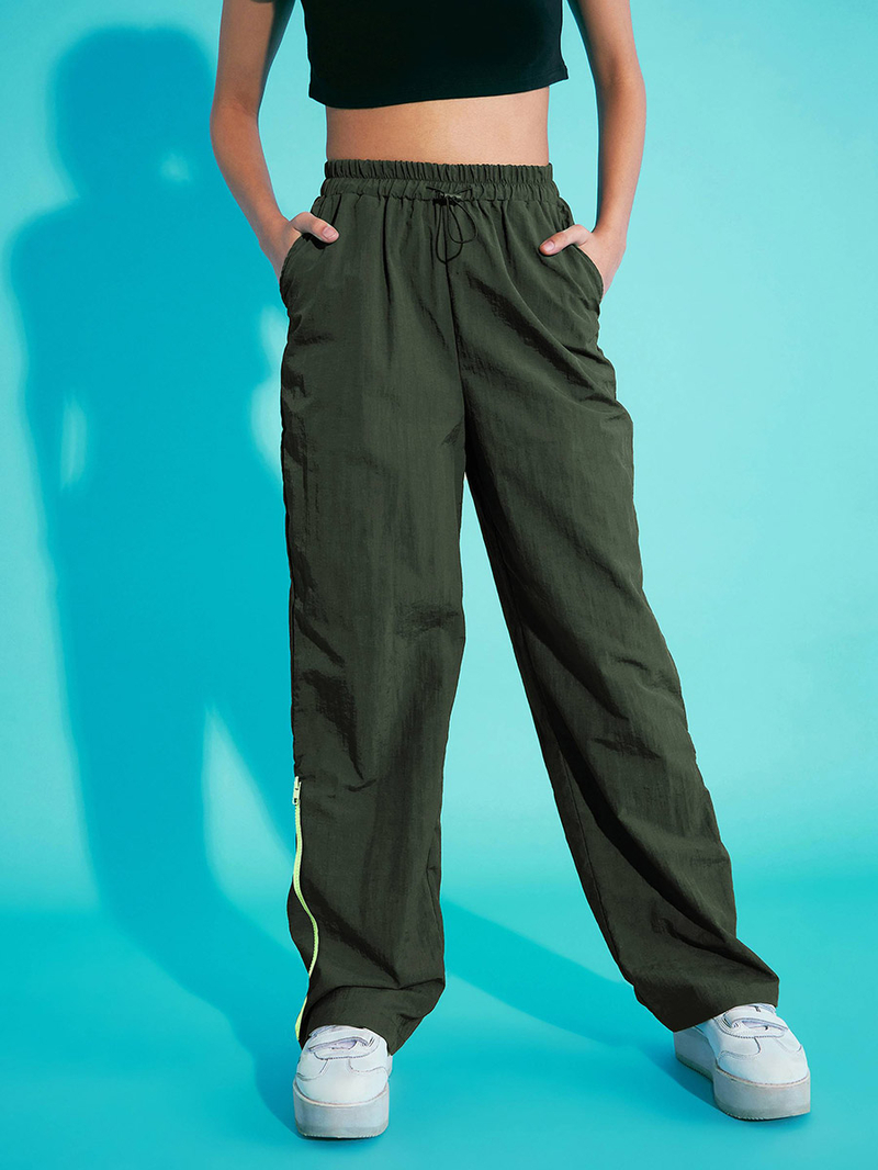 Lisingtool Cargo Pants Women's Parachute Pants with 4