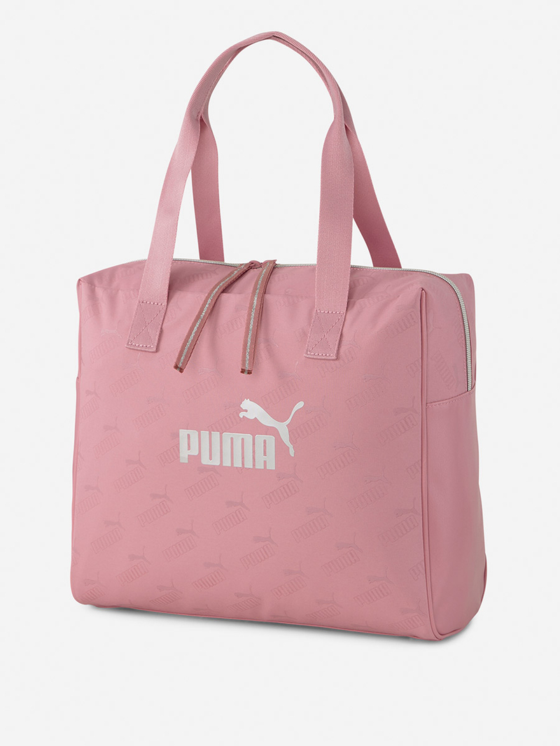 バッグ HLT Flat Logo Tote rose Buy Logo Print Shopper Tote Bag with Zip Closure Pink For