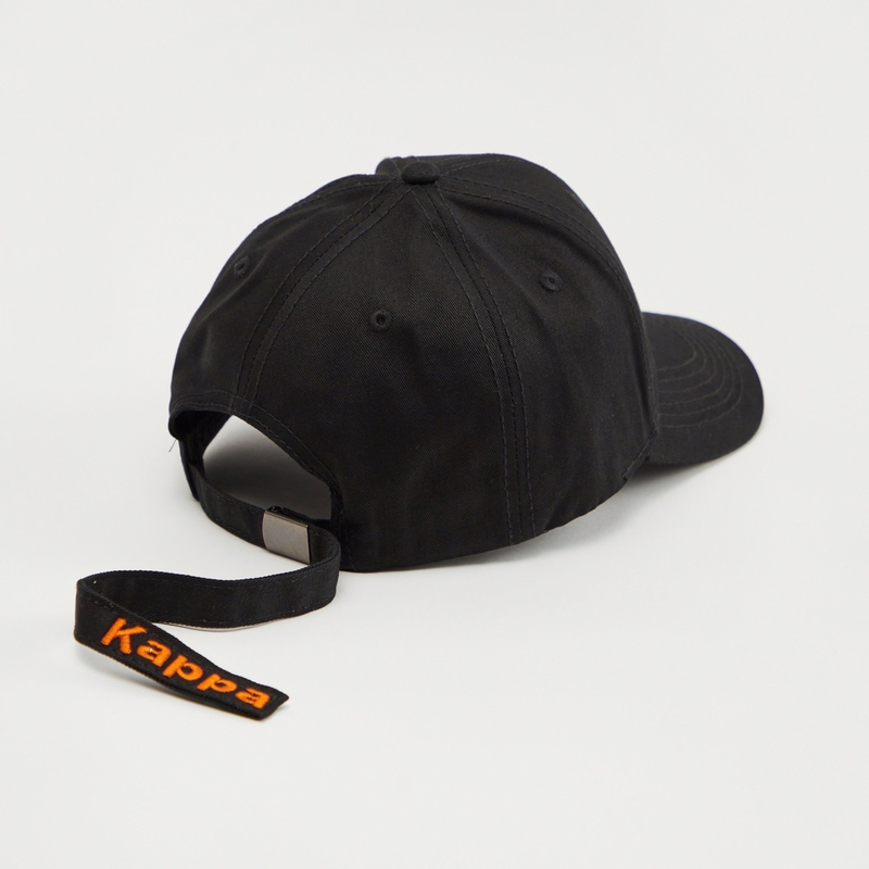 Contrast Logo Detail Baseball Cap with Long Tail Strap For