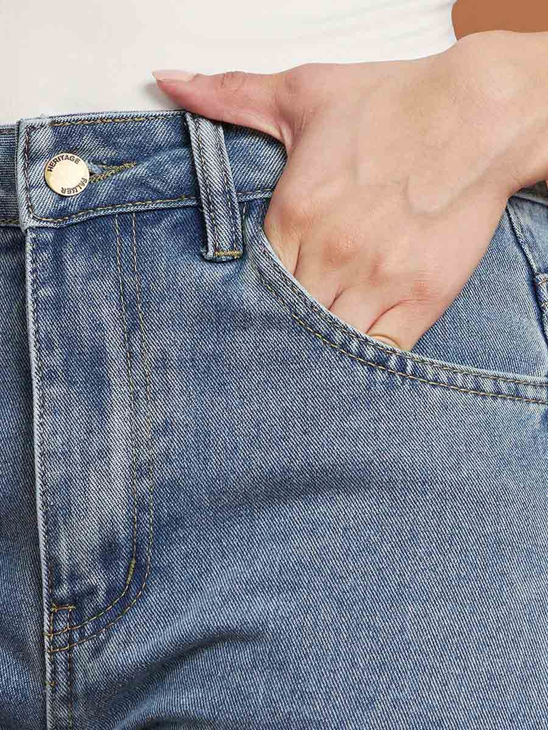 【送料&関税込】AGOLDE Blue Jeans With Belt Loops And Logo P AGOLDE: Blue 90's Pinch Waist High Rise Straight Long Jeans