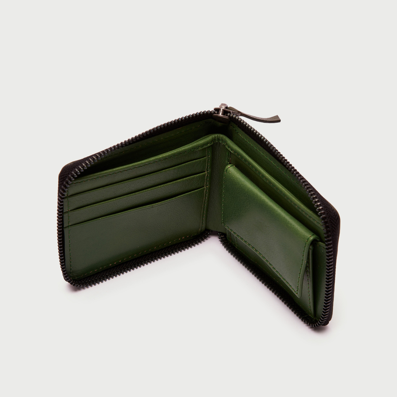 Aho&younger brother Leather Wallet アホヤン Salad Aloof Short Wallet | Bauhaus HK