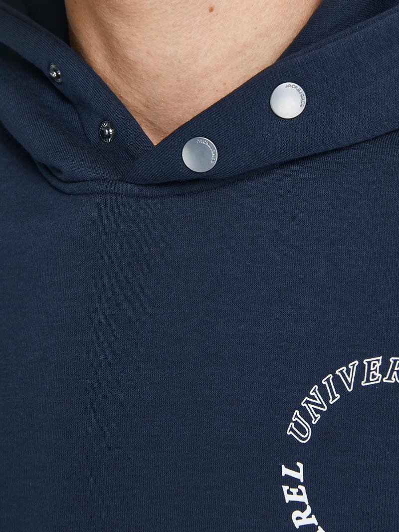 ★SUPERSUB★ Archive Snap Button Hoodie Navy AERHAE SSG Embroidered Hoodie – Spacestation Gaming