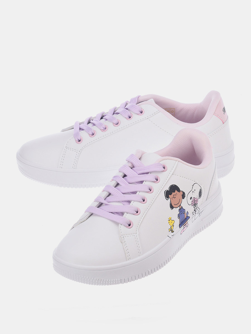 Peanuts Snoopy Character Print Sneakers For Women at UAE | Styli