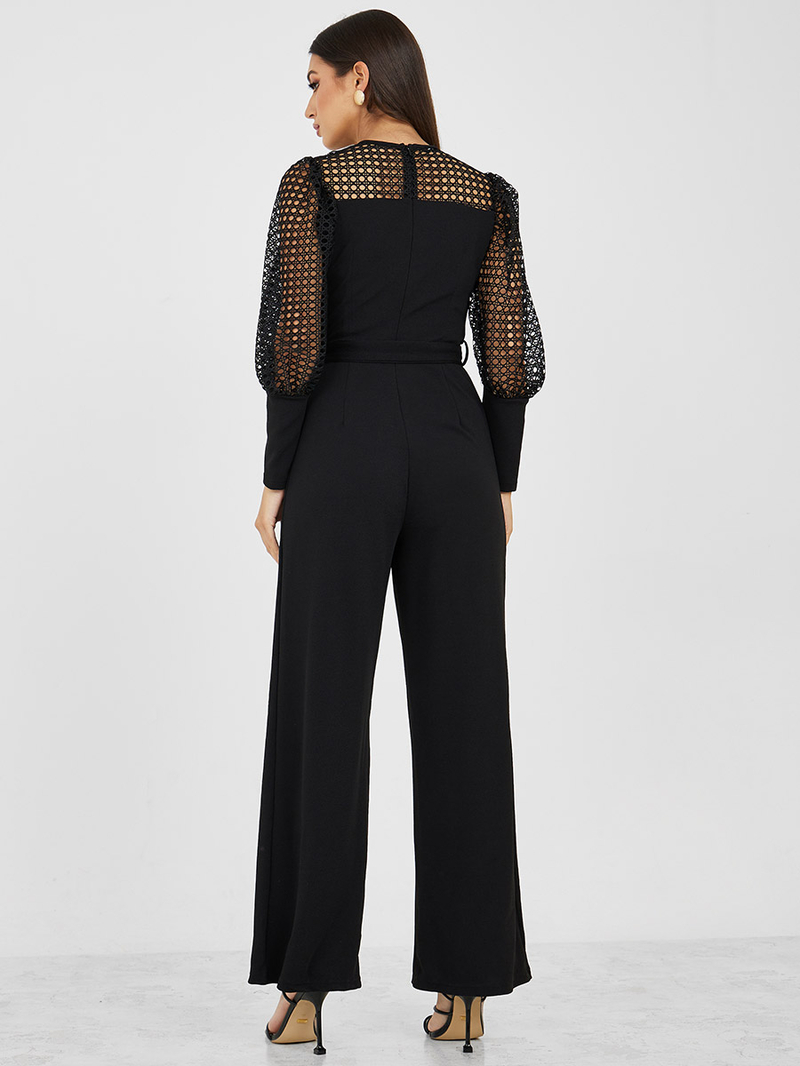 【sacai】Belted Silk Cotton Jumpsuit Sacai Belted Cotton & Silk Double Face Jumpsuit | Nordstrom