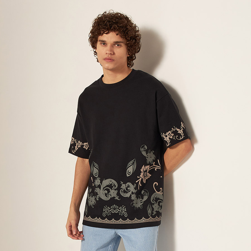 トップス PANEL BORDER S/S T-SHIRT BLACK L SIGNATURE T-SHIRT OVERSIZED – DARKSIDE BICYCLES