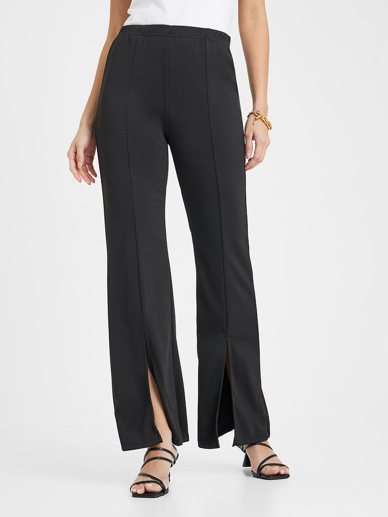 ★ DIAGONAL★ STRETCHY SHIRRING FLARE PANTS black DA231PT09 61o2wgNevuL._UY1000_.jpg