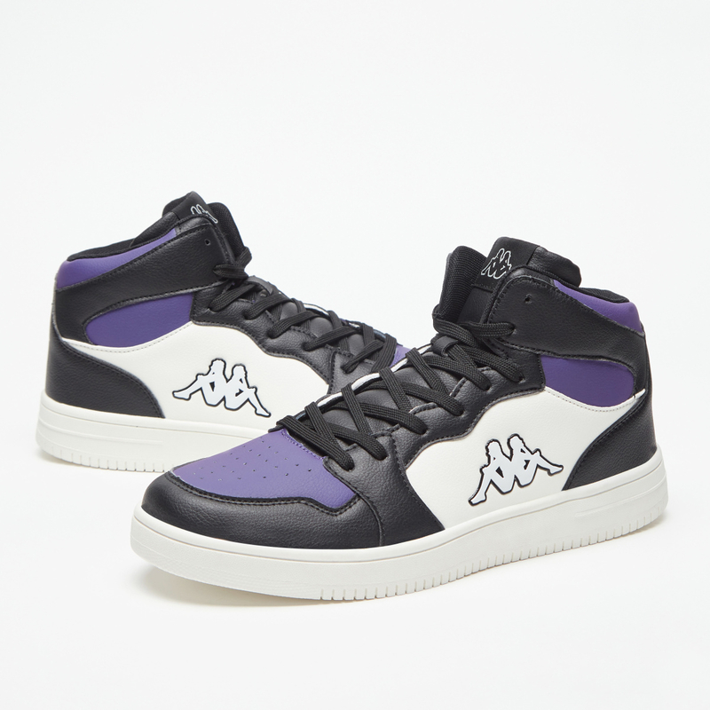 Buy Logo Print Colorblock High Cut Sports Shoes Purple For