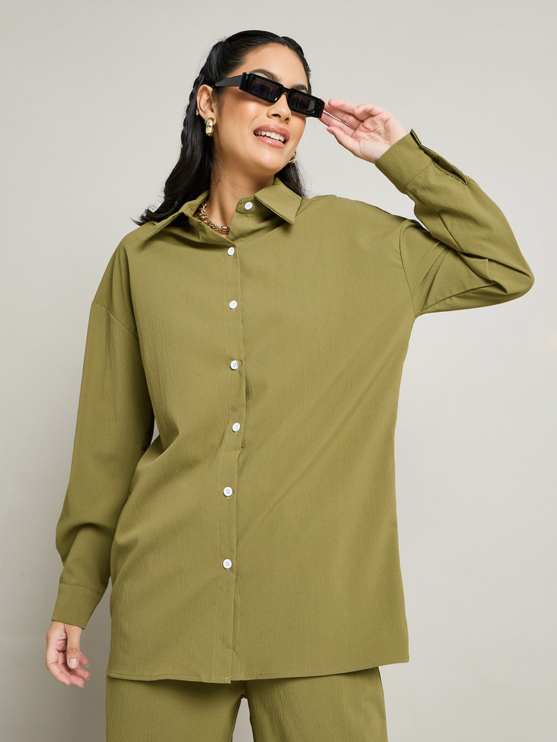 カットソー 38 Buy Drop Shoulder Oversized Shirt and Straight Leg Trouser