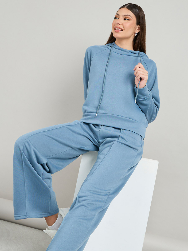 Buy Raglan Sleeve Hoodie and Pintuck Detail Jogger Co-Ords