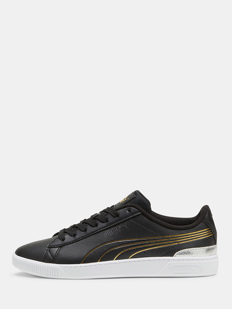 Buy Vikky v3 Metallic Shine Low Top Sneakers Black For Women