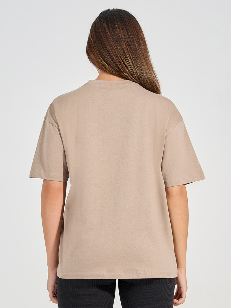 ◇LENINA◇ CALLA city print Tshirt_BEIGE Lady White Co. LW141 Athens T-Shirt in Pigment Chalk Curated