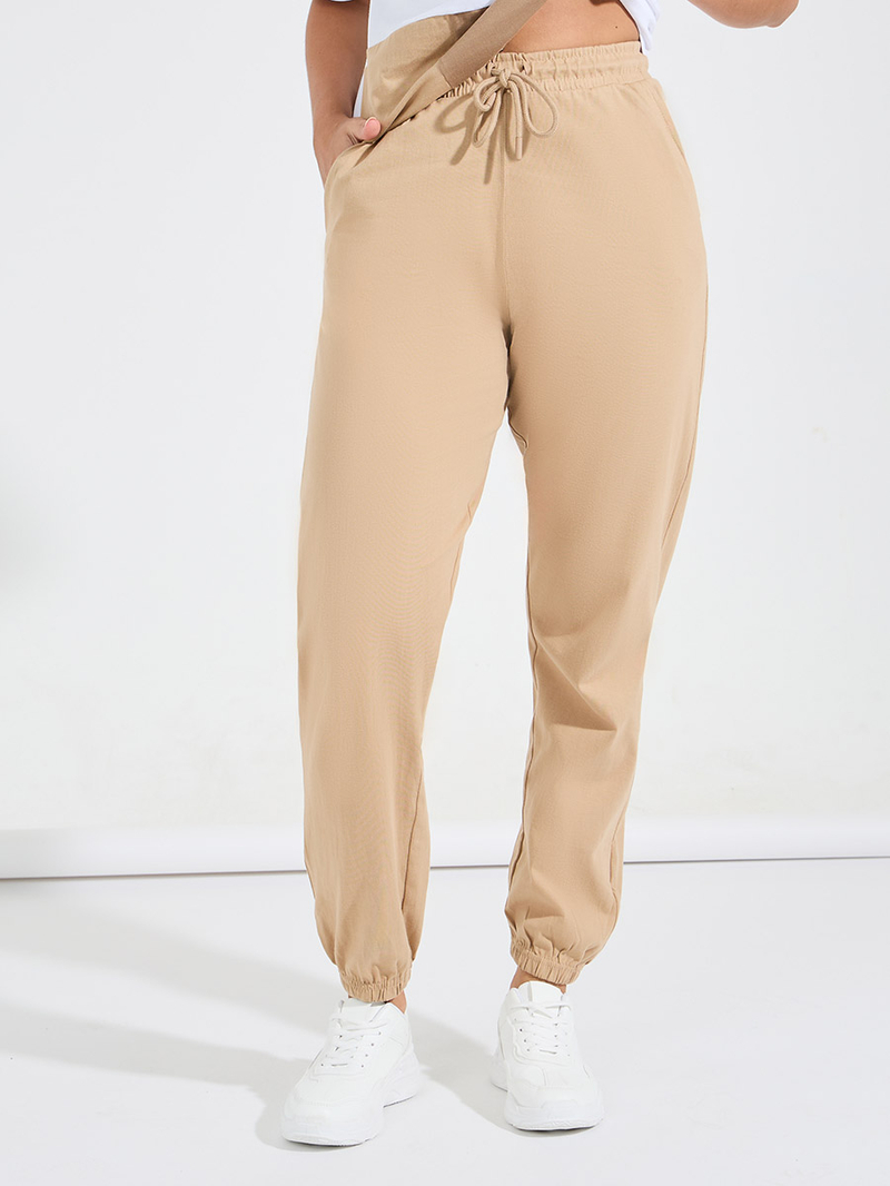 Buy Color Block Patch Oversized T-Shirt and Cuffed Joggers