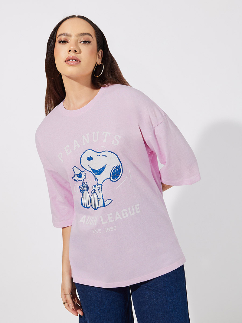 LサイズSUKALAPunching T-shirt スモークピンク LOFT Women Super Soft Pink Knit Modal Front Knot Cap Sleeve