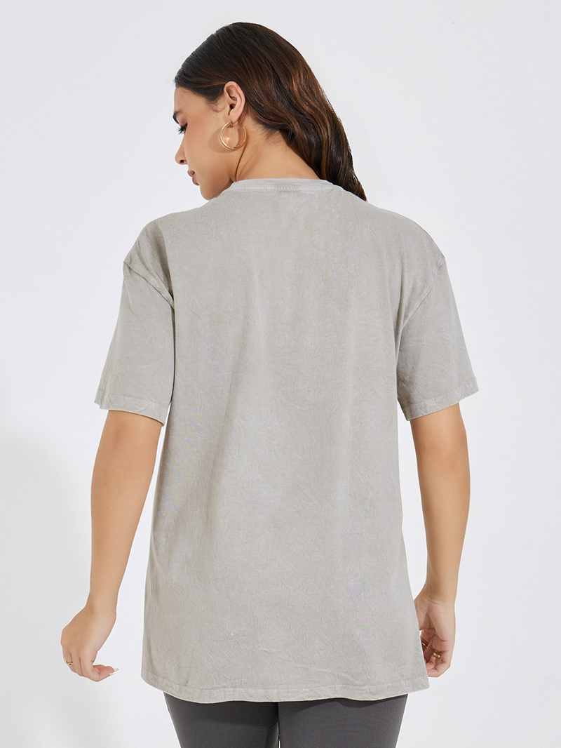 【SATIIIZ】Fast Self Washing T-Shirt Streetwear style oversized King Kogi tie-dye t shirt — KING